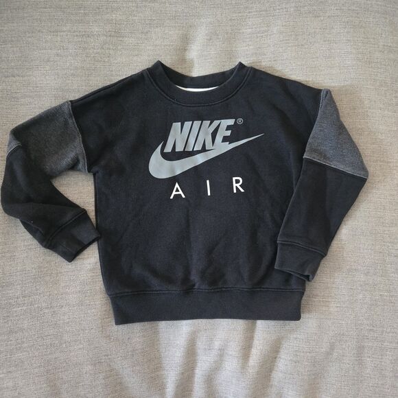 Nike Air Toddler 3T Pullover Sweatshirt Black And Gray - Picture 1 of 6